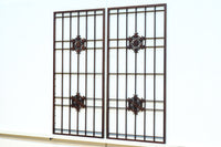 麻の葉と胡麻組子の装飾で雅な面持ちの小型建具素材　EZ2803　在庫2枚