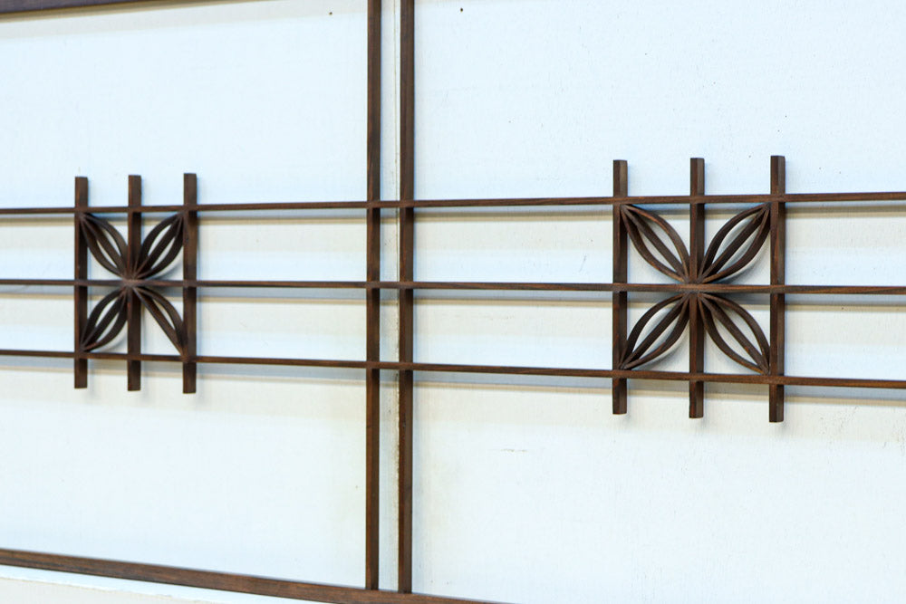 七宝組子装飾が引き立つ小型欄間素材　EZ2804a　在庫４枚