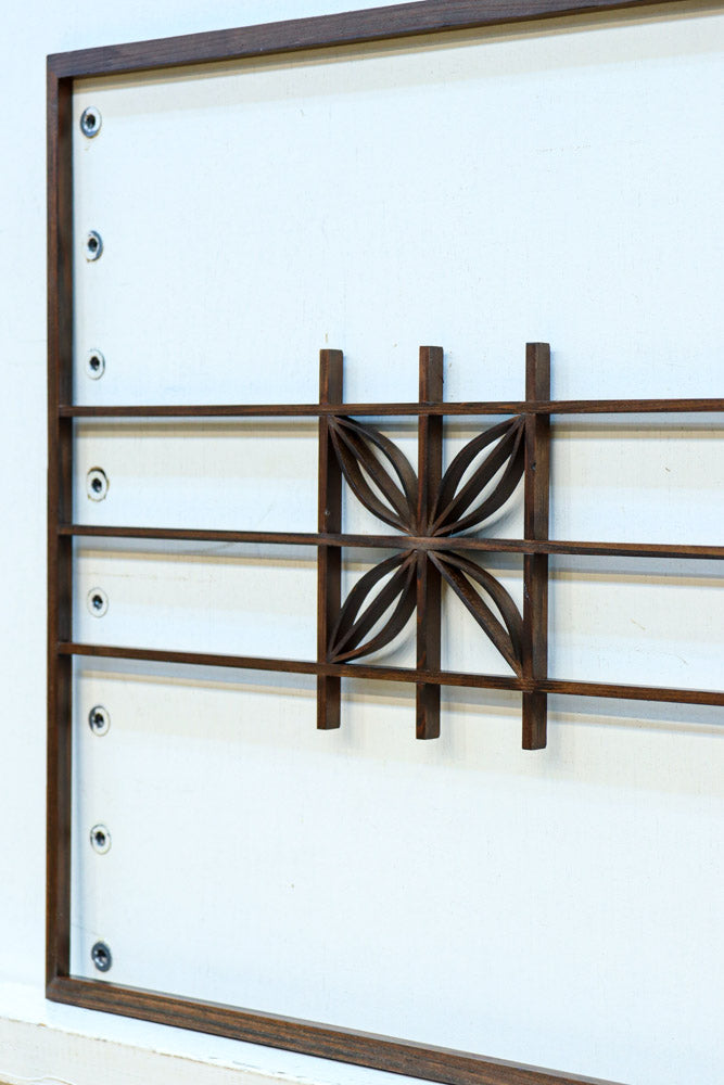 七宝組子装飾が引き立つ小型欄間素材　EZ2804a　在庫４枚