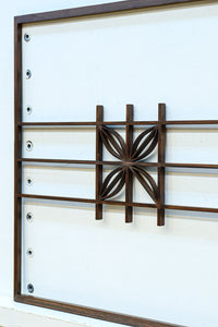 七宝組子装飾が引き立つ小型欄間素材　EZ2804a　在庫４枚