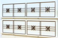 七宝組子装飾が引き立つ小型欄間素材　EZ2804a　在庫４枚