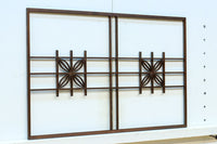 シンプルな中に七宝組子装飾が映える小型欄間素材　EZ2804b　在庫４枚