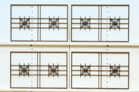 シンプルな中に七宝組子装飾が映える小型欄間素材　EZ2804b　在庫４枚