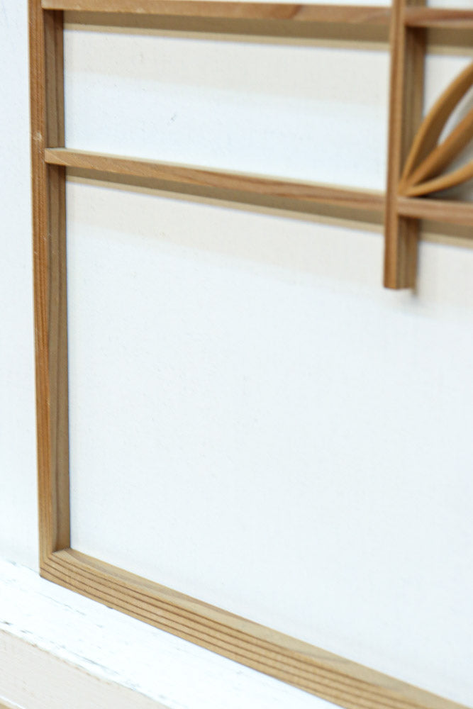 シンプルデザイン！！七宝組子装飾で風情ある小型欄間素材　EZ2805a　在庫４枚