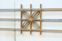 シンプルデザイン！！七宝組子装飾で風情ある小型欄間素材　EZ2805a　在庫４枚