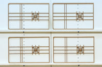 シンプルデザイン！！七宝組子装飾で風情ある小型欄間素材　EZ2805a　在庫４枚