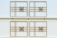 シンプルデザイン！！七宝組子装飾で風情ある小型欄間素材　EZ2805b　在庫４枚