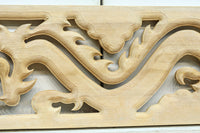 軽やかな龍の姿で愛嬌あるレリ－フ調彫刻飾り　EZ2806　在庫5枚