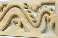 軽やかな龍の姿で愛嬌あるレリ－フ調彫刻飾り　EZ2806　在庫5枚