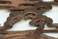 雄大な富士山と松の風景が美しい彫刻欄間　EZ2810　在庫1枚