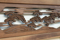 雄大な富士山と松の風景が美しい彫刻欄間　EZ2810　在庫1枚