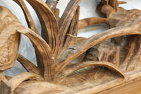 立体感ある梅や菊を華やかに描く彫刻欄間　EZ2814ab　在庫(a:1 b:1)枚