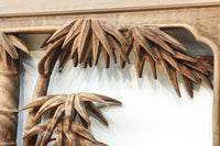 立体感ある梅や菊を華やかに描く彫刻欄間　EZ2814ab　在庫(a:1 b:1)枚