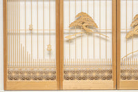 冠雪した富士を望む窓絵の気品ある書院セット　EZ2815　在庫4枚1組