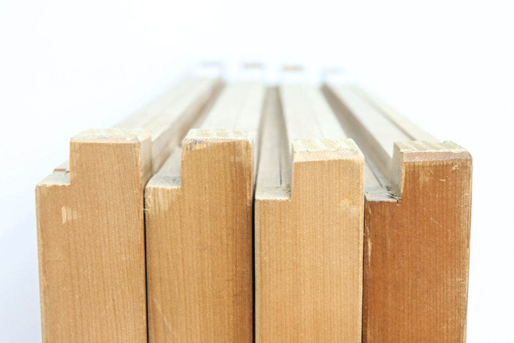 冠雪した富士を望む窓絵の気品ある書院セット　EZ2815　在庫4枚1組