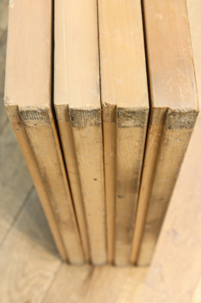 冠雪した富士を望む窓絵の気品ある書院セット　EZ2815　在庫4枚1組