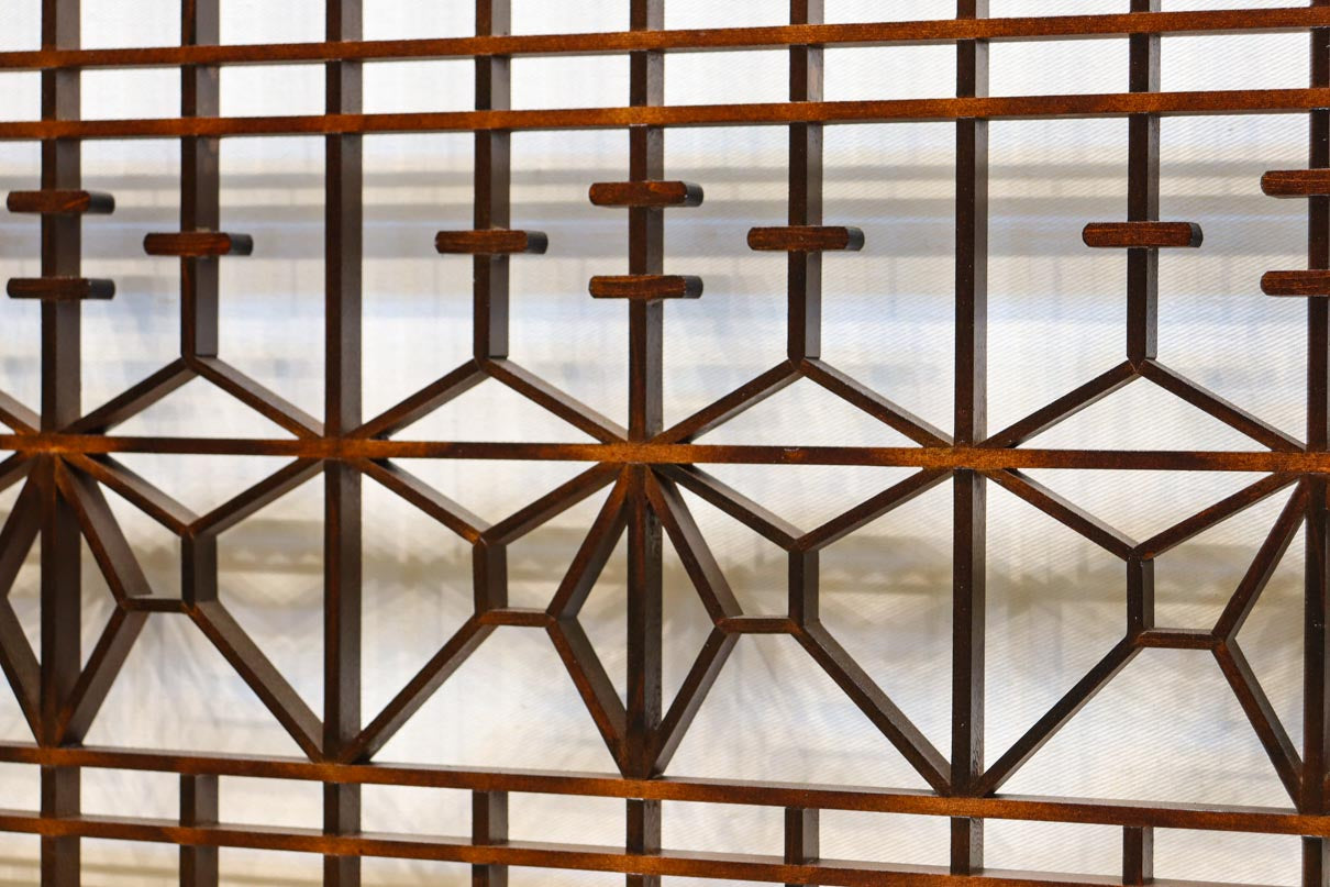 桐帯模様のモダンで美しい書院　EZ2816　在庫4枚