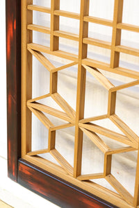 美しい朱漆枠の上品な書院　EZ2817　在庫4枚　