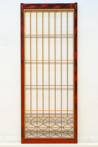 美しい朱漆枠の上品な書院　EZ2817　在庫4枚　