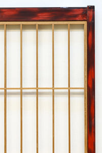 美しい朱漆枠の上品な書院　EZ2817　在庫4枚　