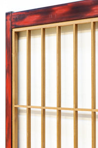 美しい朱漆枠の上品な書院　EZ2817　在庫4枚　