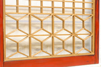 美しい朱漆枠の上品な書院　EZ2817　在庫4枚　