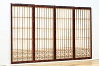 美しい朱漆枠の上品な書院　EZ2817　在庫4枚　