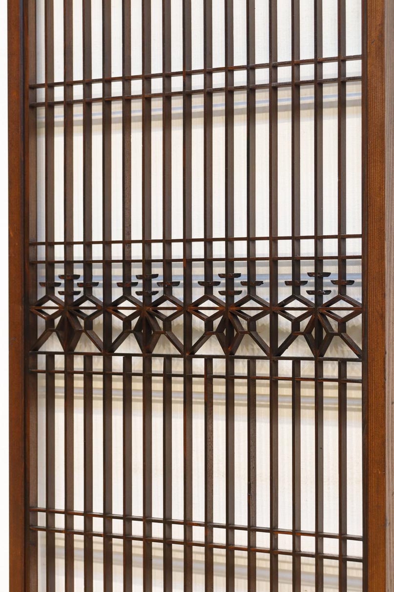 桐組子帯装飾と幾何学組子で雅な面持ちある書院　EZ2818　在庫4枚