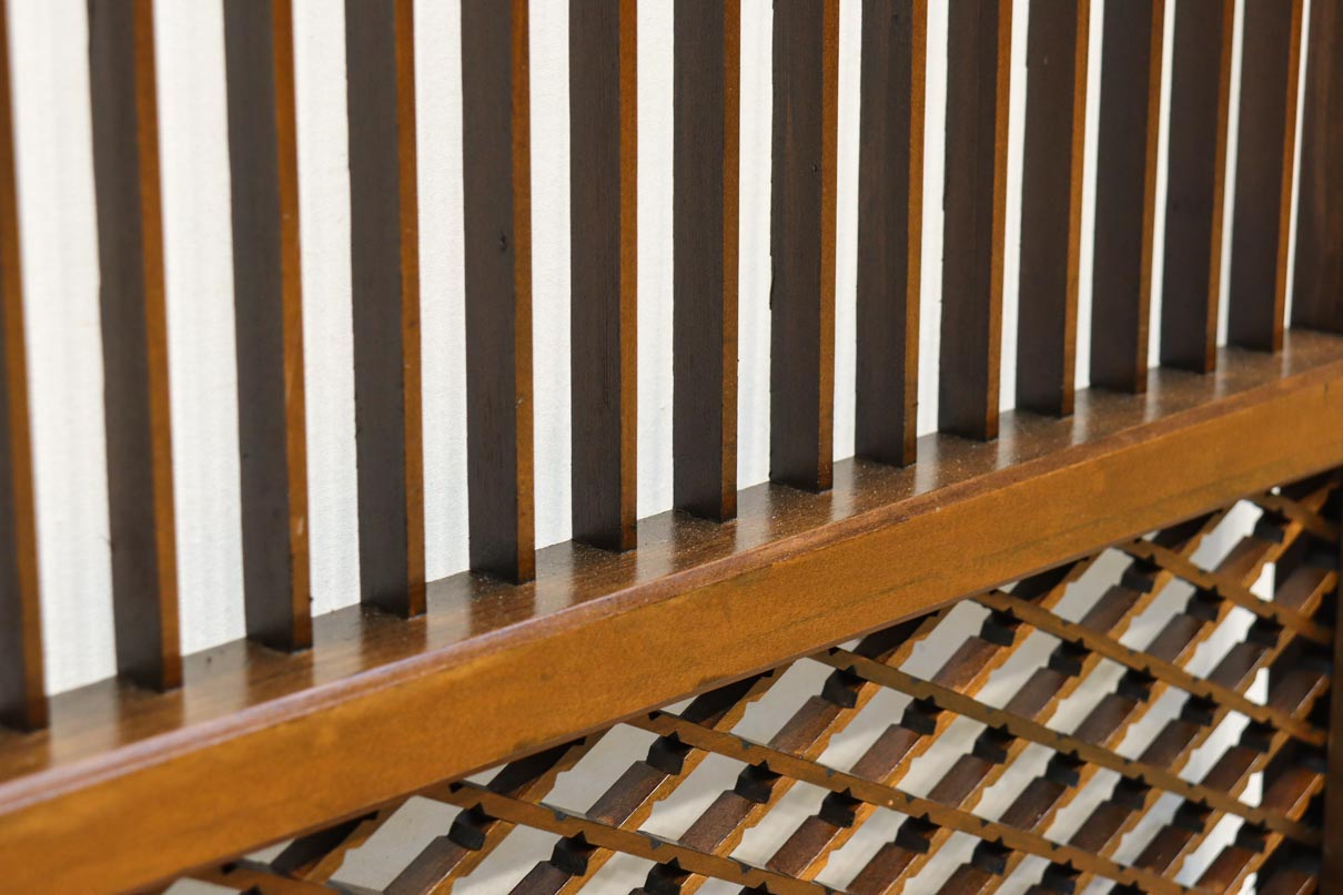 松皮菱格子を添えた落ち着きある書院　EZ2819　在庫4枚