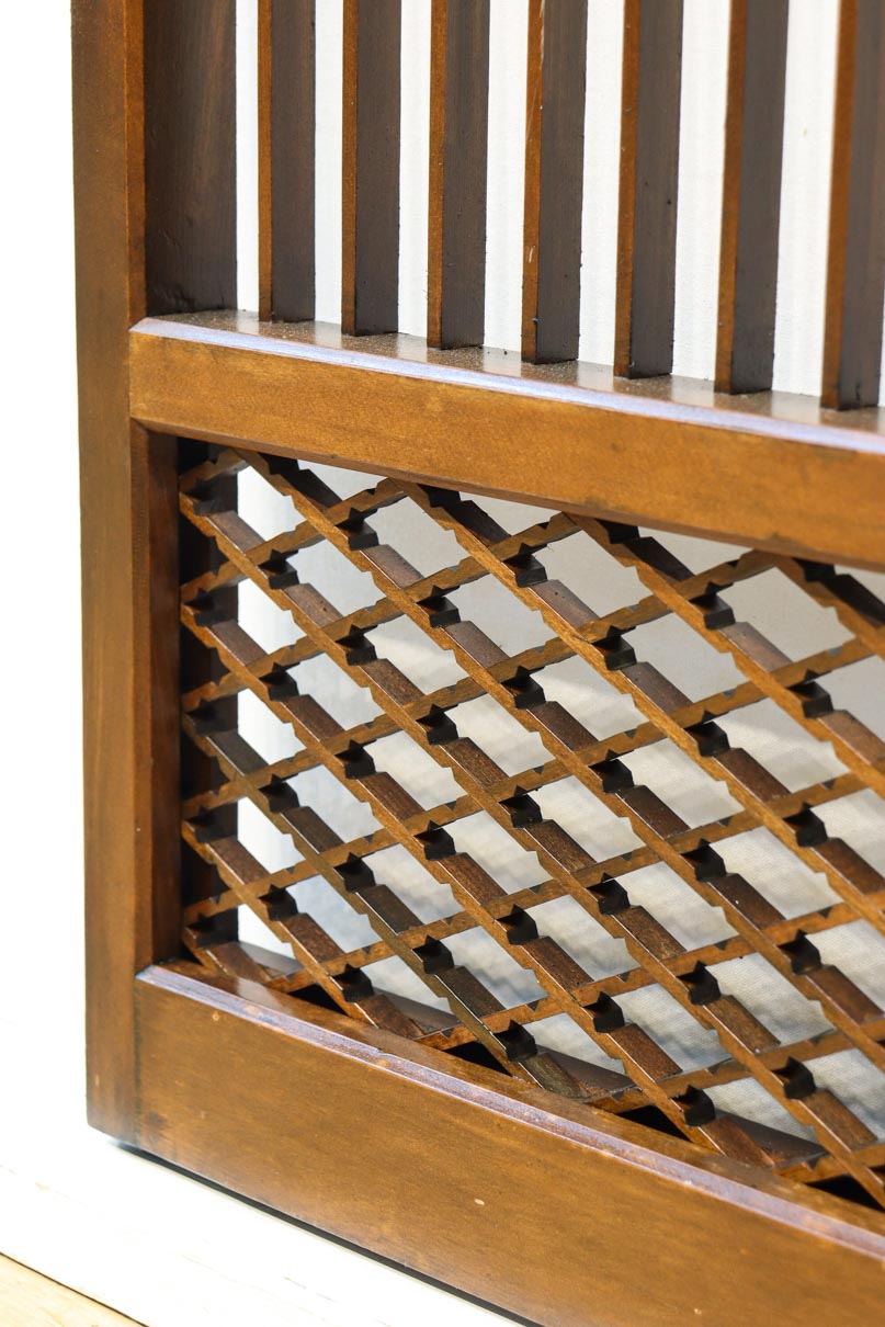 松皮菱格子を添えた落ち着きある書院　EZ2819　在庫4枚