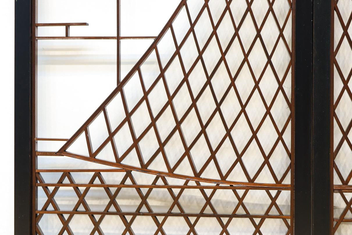 投網を描いたモダンな雰囲気の書院セット　EZ2821　在庫2枚1組