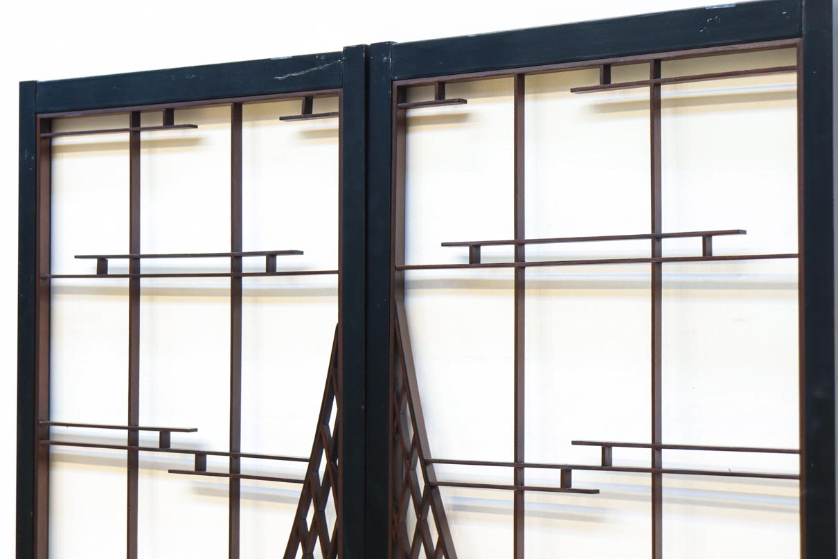 投網を描いたモダンな雰囲気の書院セット　EZ2821　在庫2枚1組