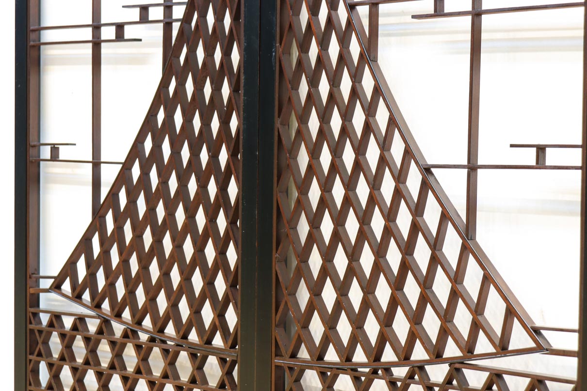 投網を描いたモダンな雰囲気の書院セット　EZ2821　在庫2枚1組