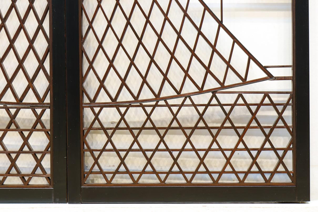 投網を描いたモダンな雰囲気の書院セット　EZ2821　在庫2枚1組