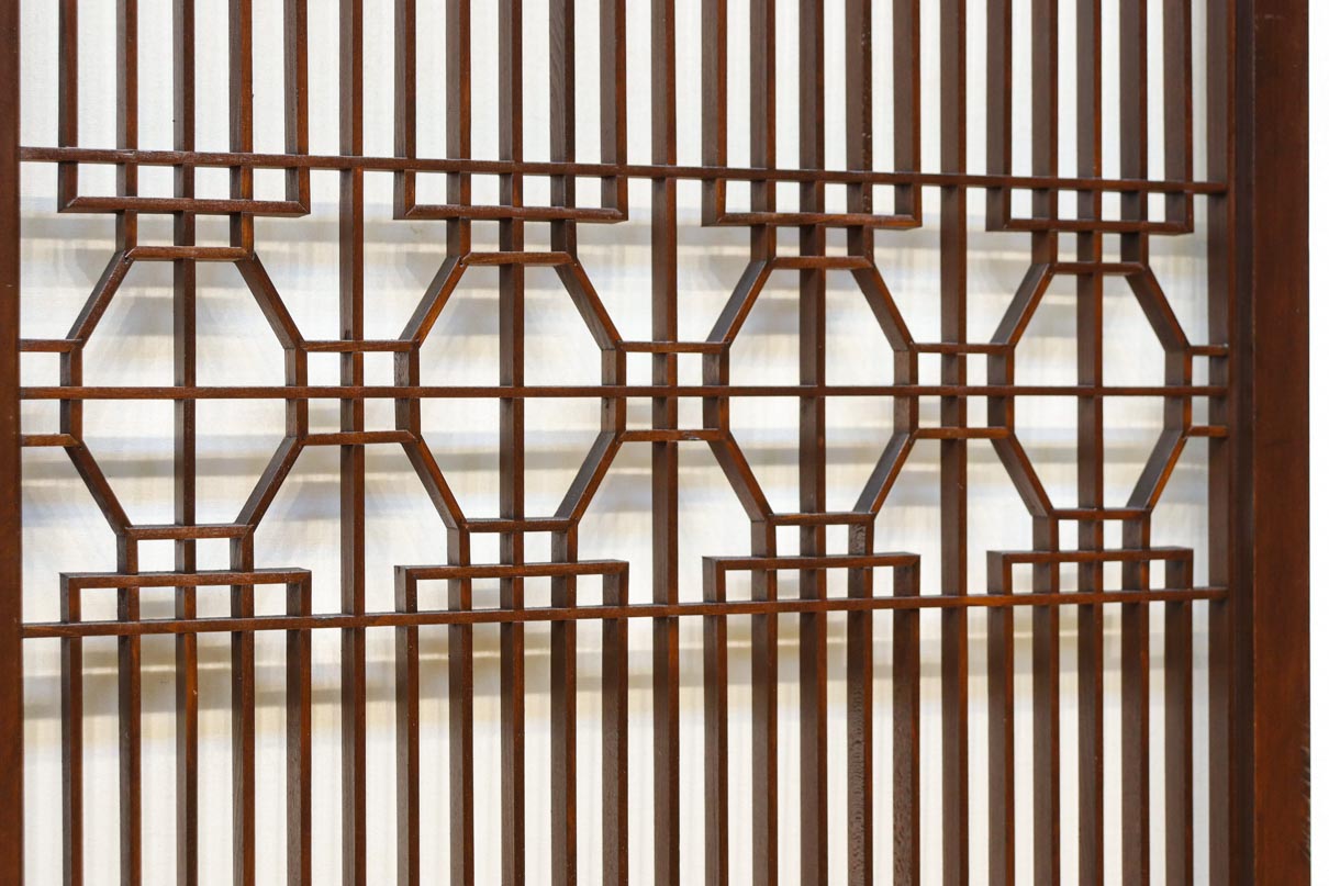 蜀江と香図の幾何学模様が見応えのある書院　EZ2822　在庫2枚