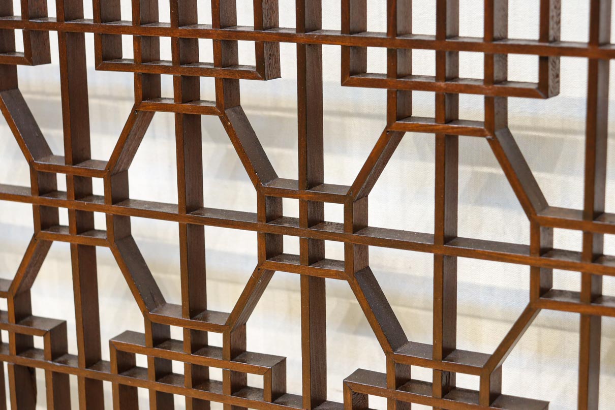 蜀江と香図の幾何学模様が見応えのある書院　EZ2822　在庫2枚