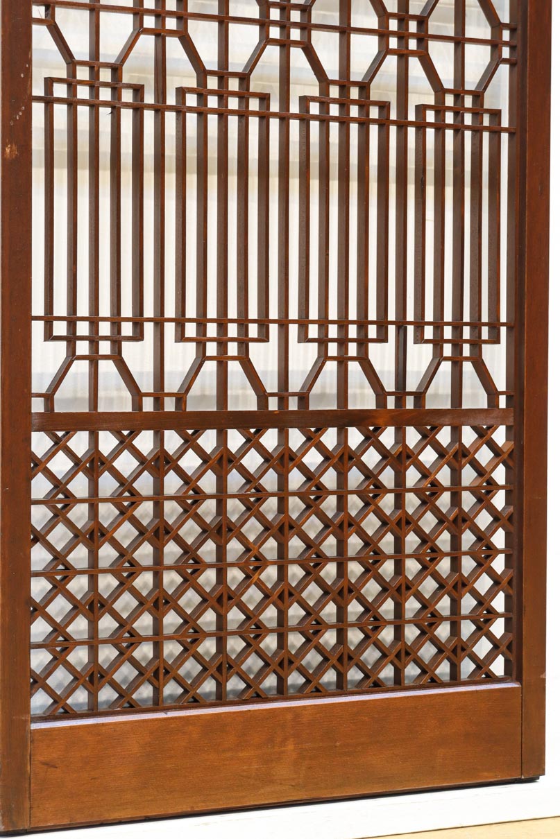 蜀江と香図の幾何学模様が見応えのある書院　EZ2822　在庫2枚