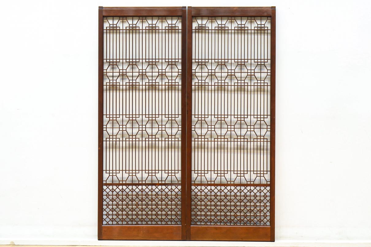 蜀江と香図の幾何学模様が見応えのある書院　EZ2822　在庫2枚