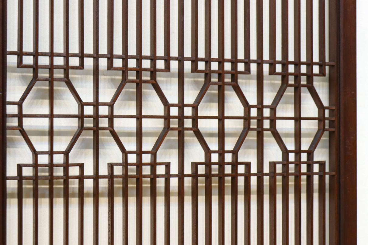 蜀江と香図の幾何学模様が見応えのある書院　EZ2822　在庫2枚