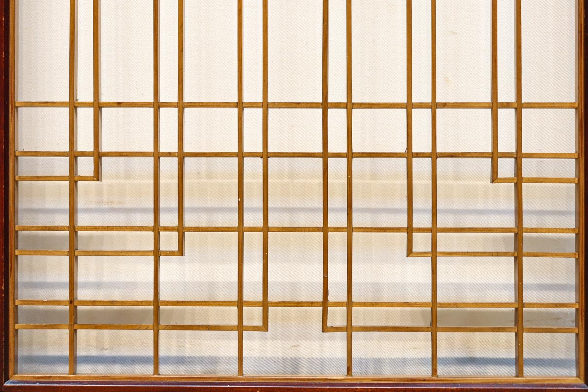 シンプルな幾何学模様で洗練された書院　EZ2823　在庫2枚