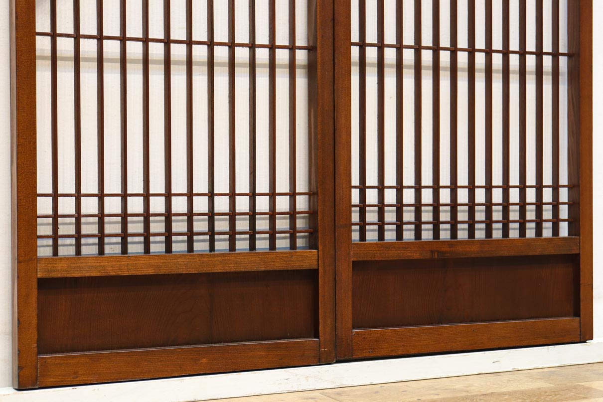 富士の頂をシンプルに描いた書院セット　EZ2825　在庫2枚1組