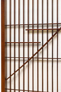 富士の頂をシンプルに描いた書院セット　EZ2825　在庫2枚1組