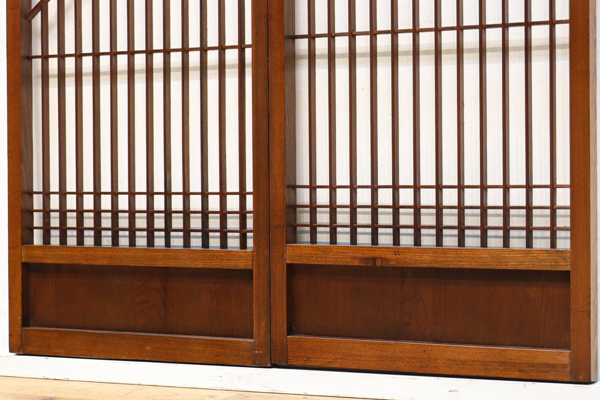 富士の頂をシンプルに描いた書院セット　EZ2825　在庫2枚1組