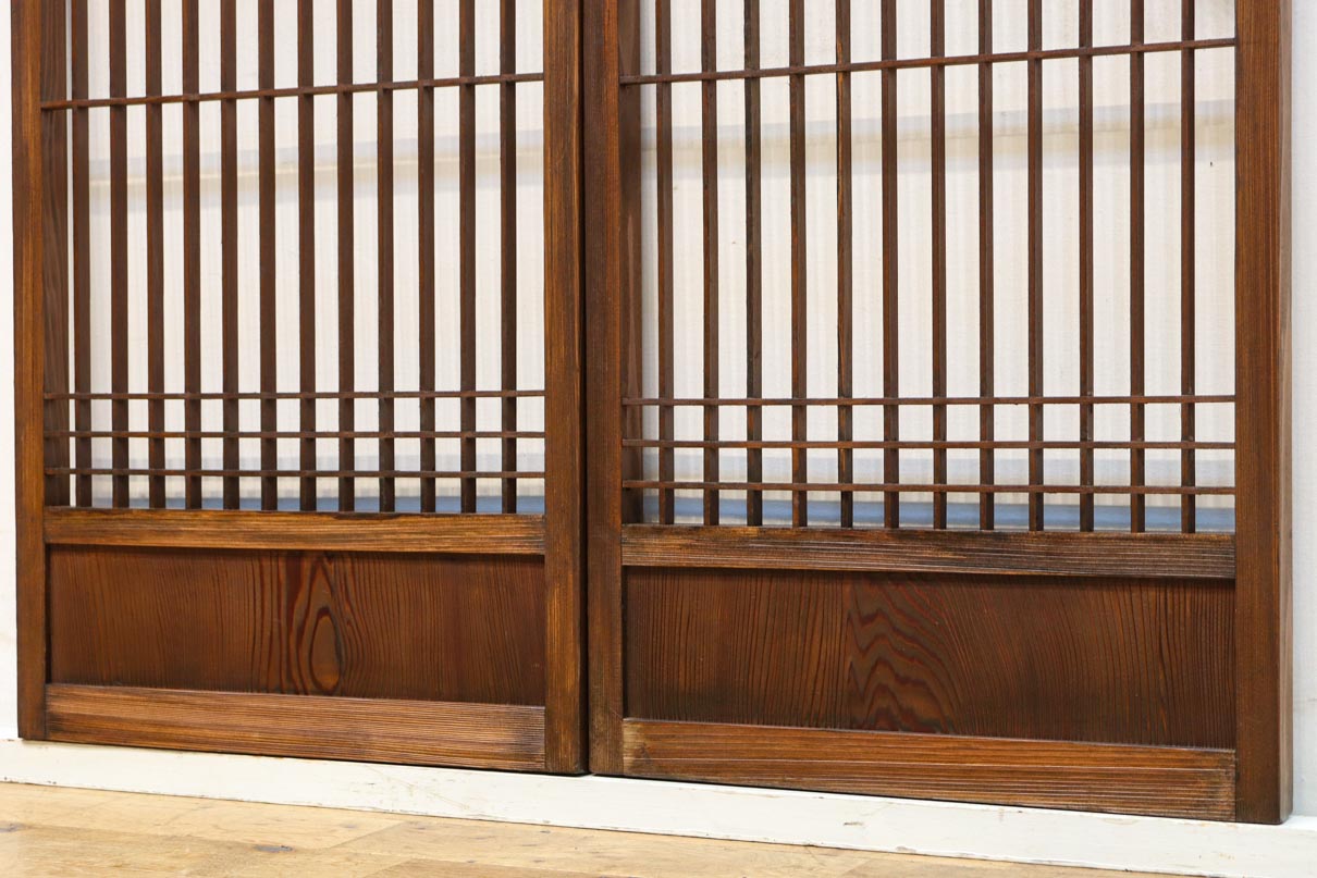 富士の頂をシンプルに描いた書院セット　EZ2825　在庫2枚1組