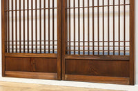 富士の頂をシンプルに描いた書院セット　EZ2825　在庫2枚1組