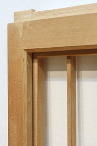 富士の頂と投網装飾が引き立つ風景を描いた書院セット　EZ2826　在庫4枚1組