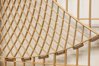 富士の頂と投網装飾が引き立つ風景を描いた書院セット　EZ2826　在庫4枚1組