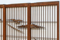 富士山を遠景に湖畔の清閑な風景を描いた書院セット　EZ2827　在庫4枚1組