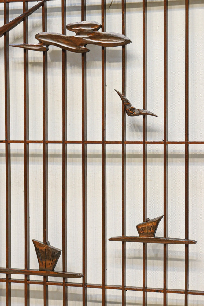 富士山を遠景に湖畔の清閑な風景を描いた書院セット　EZ2827　在庫4枚1組