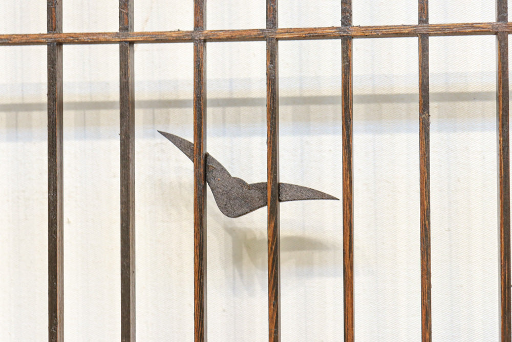 富士山を遠景に湖畔の清閑な風景を描いた書院セット　EZ2827　在庫4枚1組